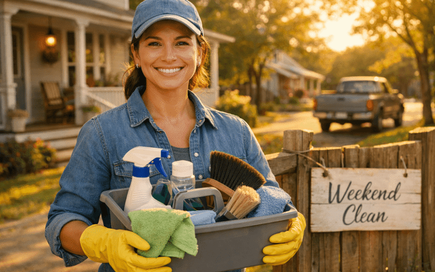How to Start a Weekend House Cleaning Side Business in a Small Town, USA