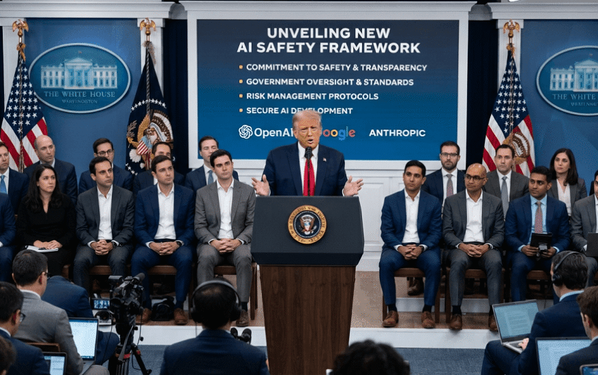 White House Unveils New AI Safety Framework for OpenAI, Google & Anthropic